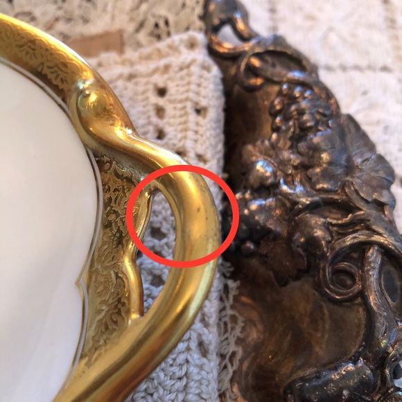 EUC- Uber Rare GDA France Haviland Limoges Calvados Double Handled Olive Platter - Picture 10 of 12